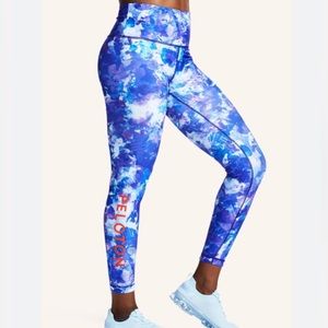 {Peloton} Wear It To Heart Brand New Blue Moves High Waist Legging